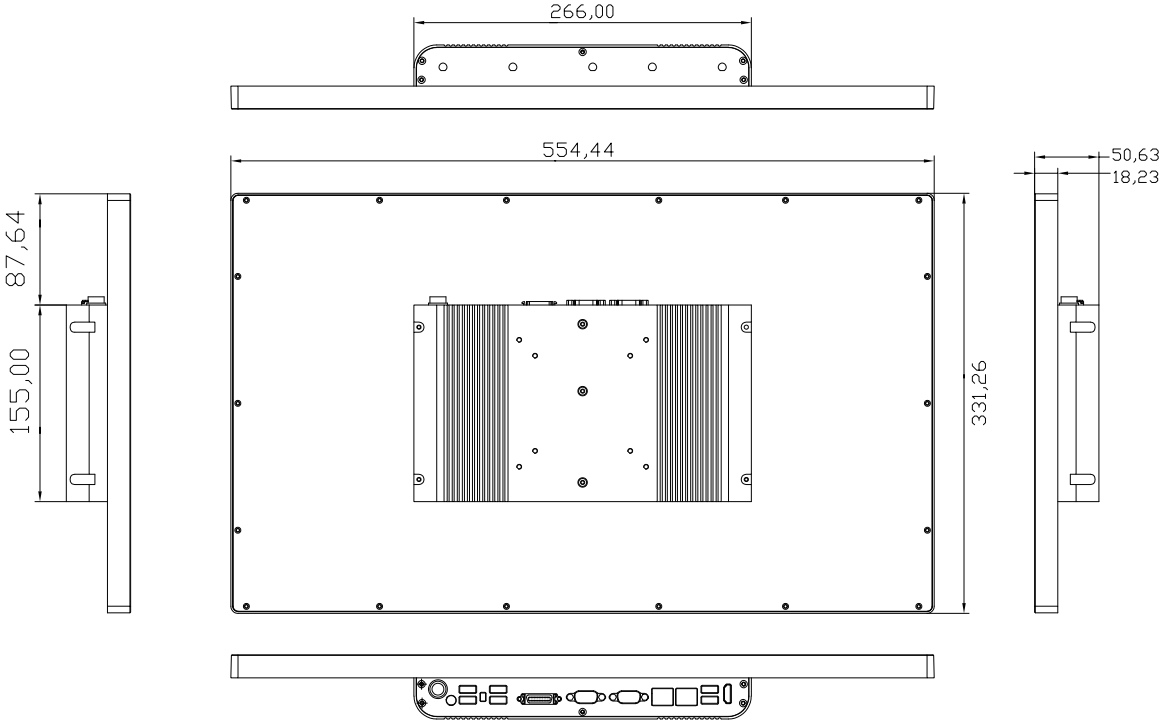 IPC-5024AWC-2 | 23.8" Panel PC Intel Core i5-1135G7